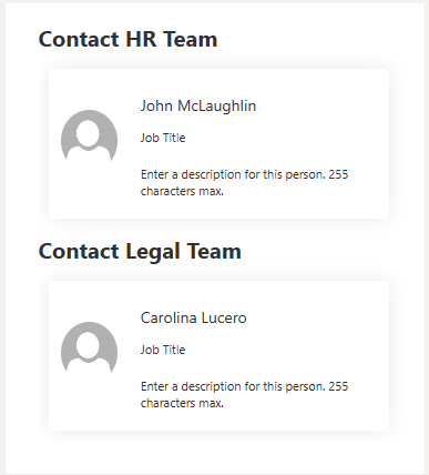 Contact Cards