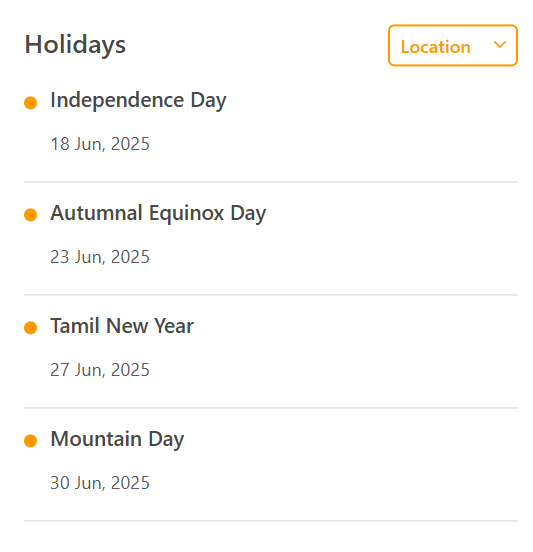 Holiday