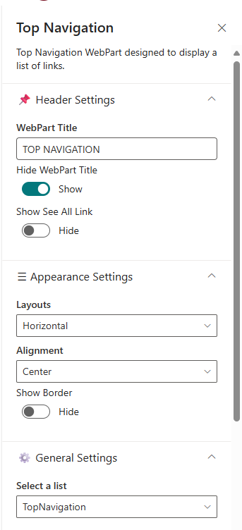 Top Navigation