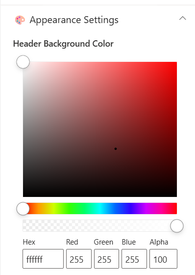 Appearance Settings