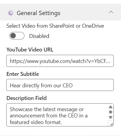 General Settings