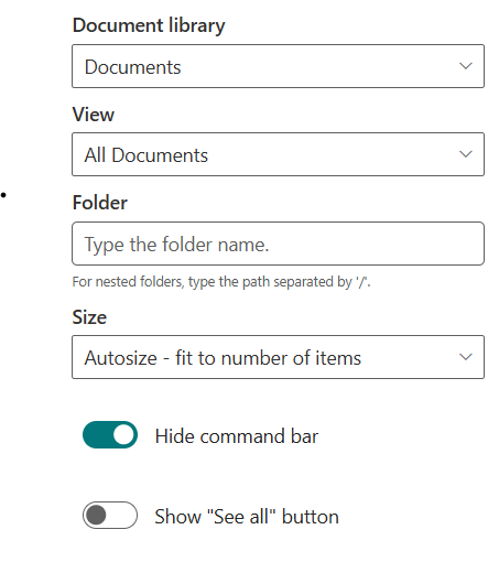 Document Library General Settings