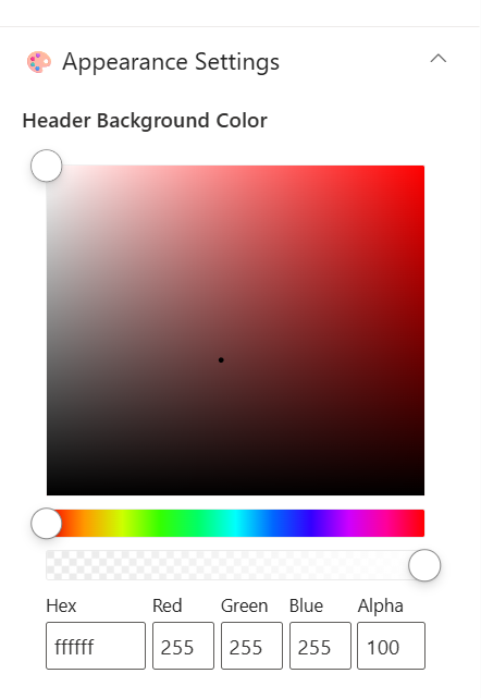 Appearance Settings