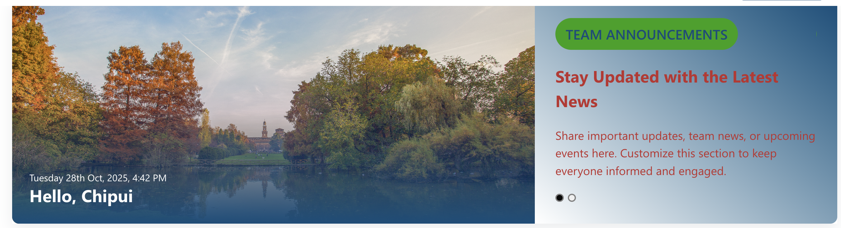 Welcome Banner Preview