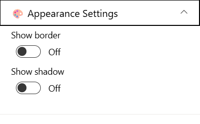 Appearance Settings