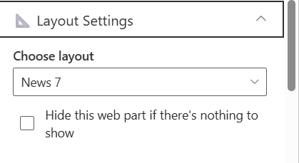 layout settings