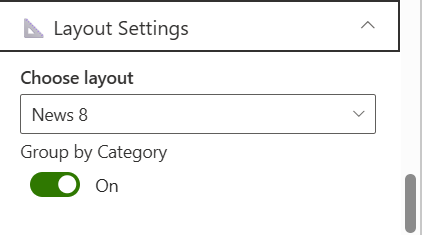 layout settings